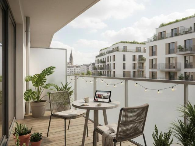 T2 CENTRE VILLE avec BALCON, orienté plein OUEST