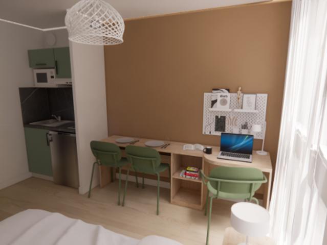 T2 de 31 à 37m² meublé et équipé option balcon
