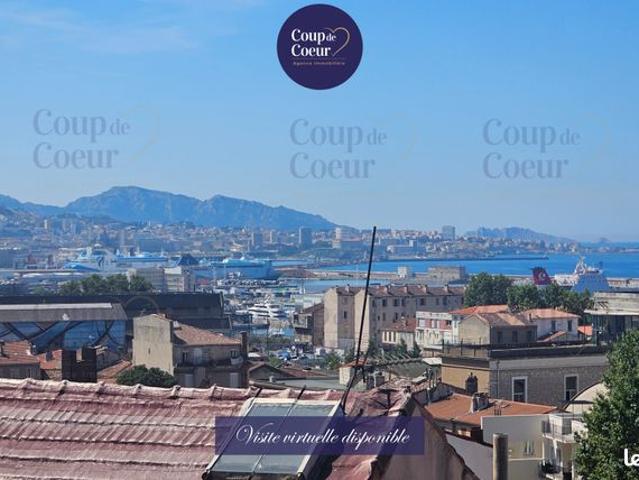 T2 Dernier étage 55m² Vue Panoramique Marseille & Côte Bleue Calme