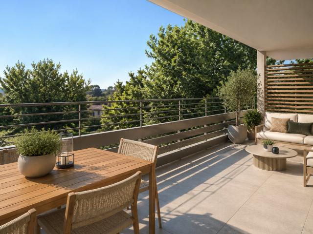 T2 d'exception aux portes du centre ville d'Aix en Provence avec balcon 2 pièces, 45 m²