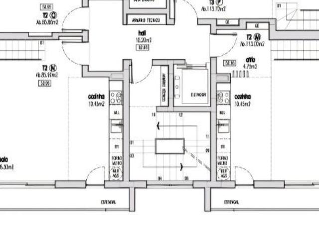 T2 duplex com parqueamento
