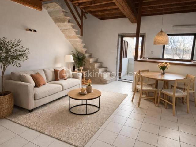 T2 Duplex avec balcon dans cadre bucolique