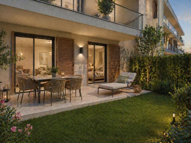 T2 EN REZ DE JARDIN EXPOSÉ SUD À AIX EN PROVENCE – TERRASSE & JARDIN PRIVATIF