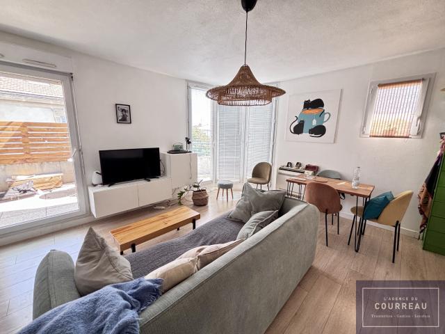 T2 loué meublé de 44.15 m2 avec terrasse