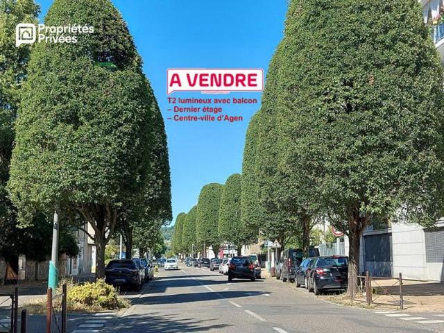 T2 lumineux avec balcon 50 m² Dernier étage Centre ville d'Agen