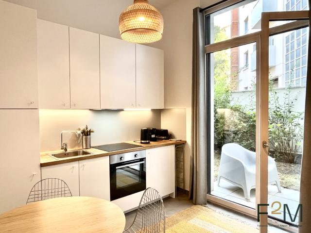 T2 meublé 33 m2 en rez de jardin à louer Montchat Lyon 3