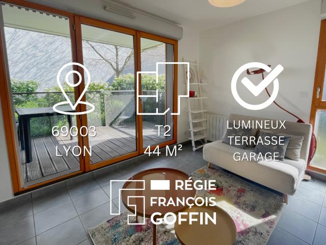 T2 MEUBLE AVEC BALCON ET GARAGE LYON 3