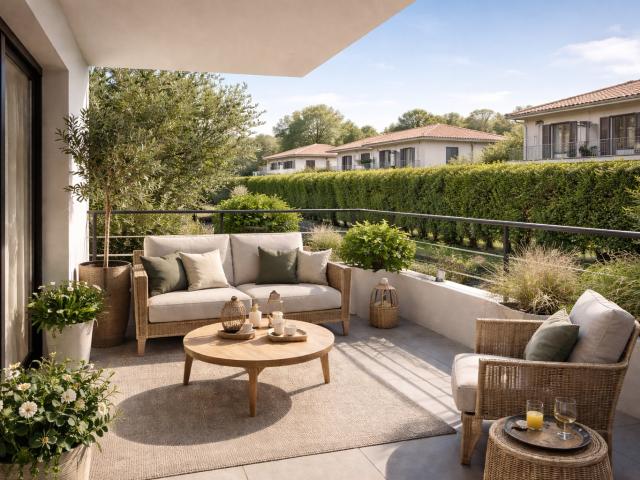 T2 neuf avec terrasse et parking – prestations premium, emplacement privilégié 2 pièces, 45 m²