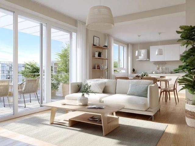 T2 neuf à Strasbourg – 43 m² – 1 chambre – Balcon – Éligible PTZ