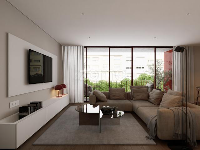 T2 novo com 2 lugares de aparcamento Braamcamp 339