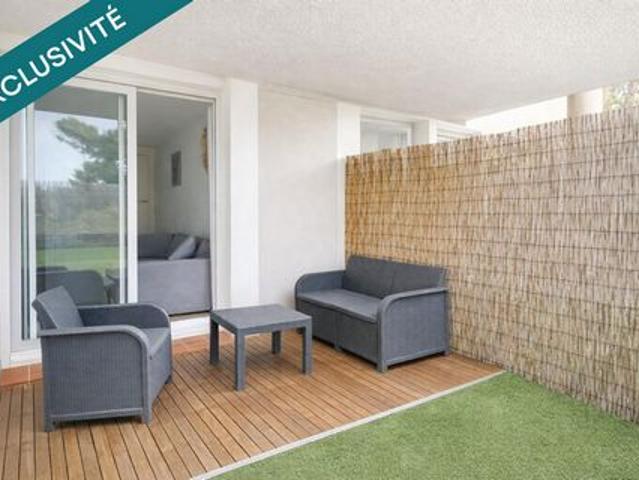 T2 rénové en rez de jardin au cœur de la pinède
