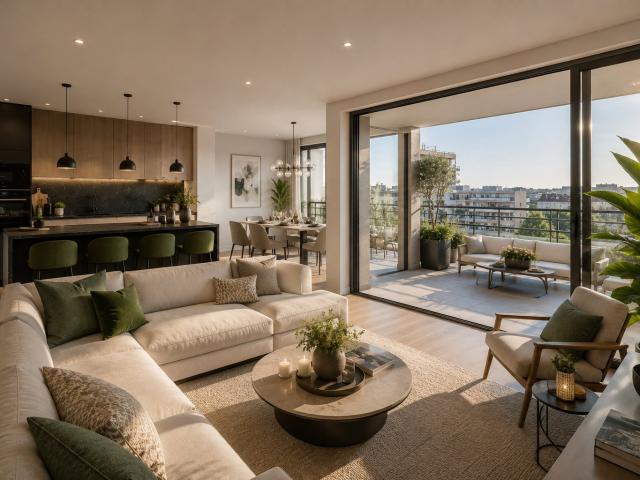T4 96m² dernier étage Terrasse 25m² plein SUD 4 pièces, 96 m²