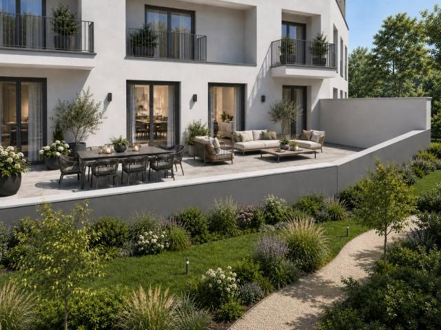 T4 + terrasse 30m2, vue parc paysagé, 10 min gare 4 pièces, 80 m²
