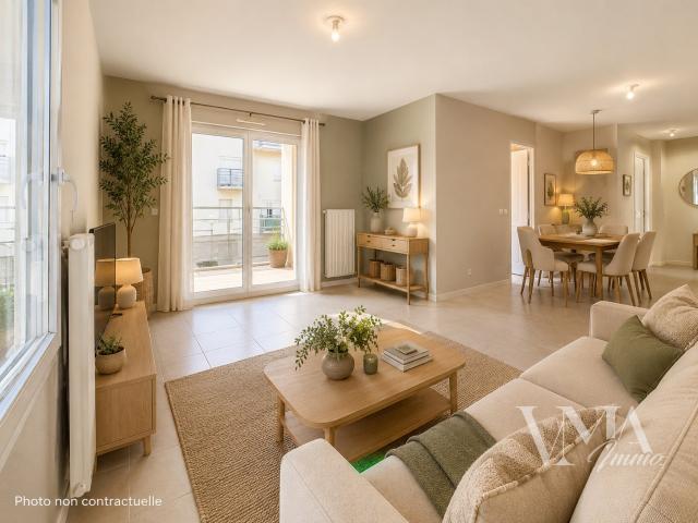 T4 avec balcon et 2 garages Résidence récente