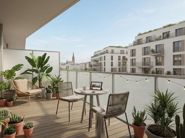 T4 avec BALCON orienté SUD OUEST, CAVE et PARKING, proche MÉTRO