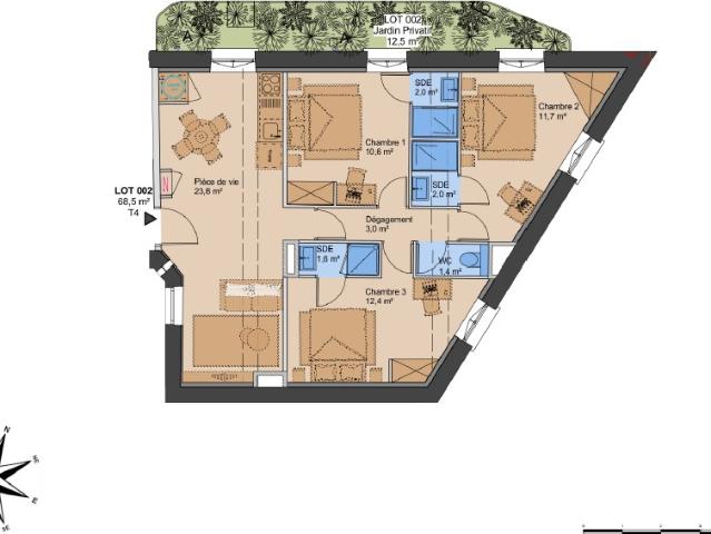 T4 avec jardin privatif ? Un cadre de vie agréable à Lyon 3?
