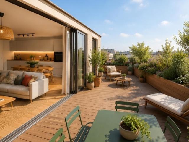 T4 avec PATIO et TERRASSE à BORDEAUX