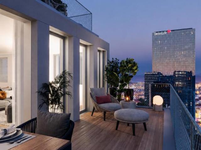 T4 AVEC TERRASSE ET VUE DÉGAGÉE PART DIEU Lyon 92m²