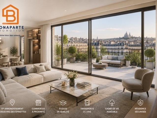 T4 contemporain dans résidence de standing 4 pièces, 81 m²