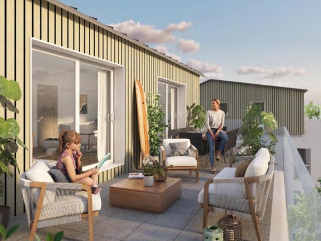 T4 de 100m2 en attique proche commerces et plage
