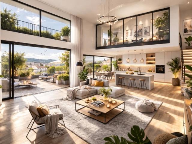 T4 Duplex en Attique Terrasse de 48m²