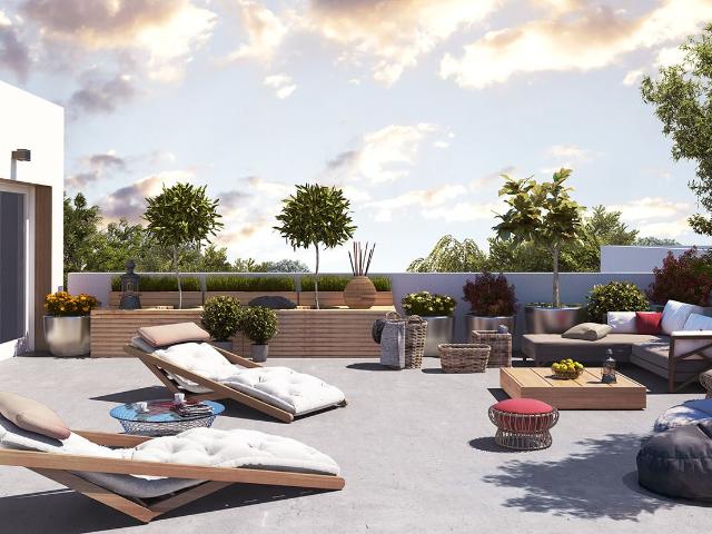 T4 en duplex avec superbe terrasse sur le toit