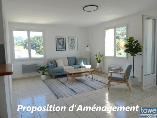 T4 lumineux 71m2 + véranda 22 m2, vue dégagée plein centre