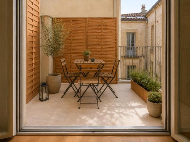 T4 LUMINEUX AVEC TERRASSE AUX CHARTRONS