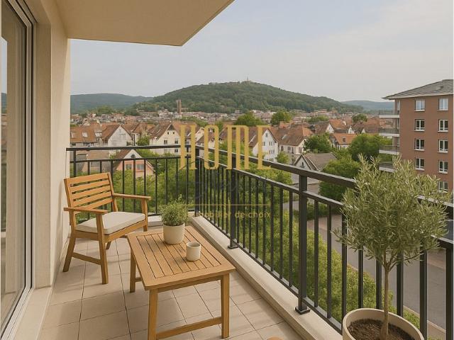 T4 NEUF AVEC VUE PANORAMIQUE SUR SAVERNE ET LE CHÂTEAU DU HAUT BARR EXPOSITION SUD OUEST 4 pièces, 75 m²