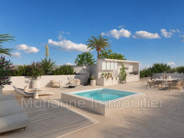 T4 Roof Top exceptionnel à La Grande Motte à deux pas de la. 82m² La Grande Motte