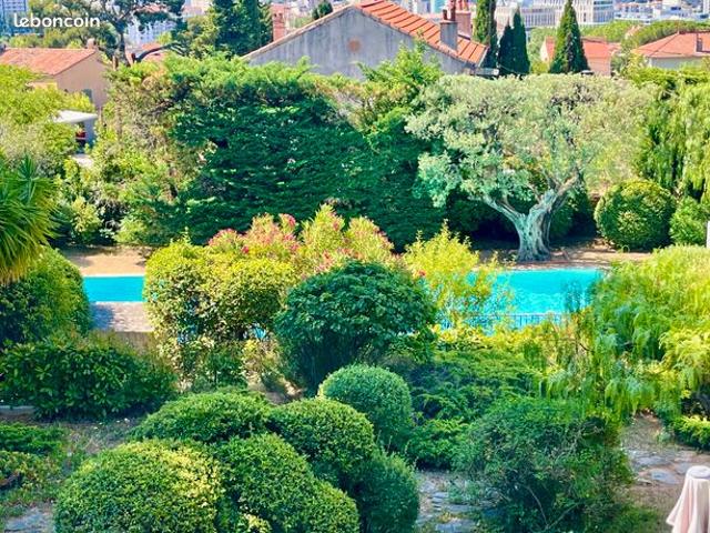 T5 120m2 terrasses, vue mer, piscine + garage +parking + cave