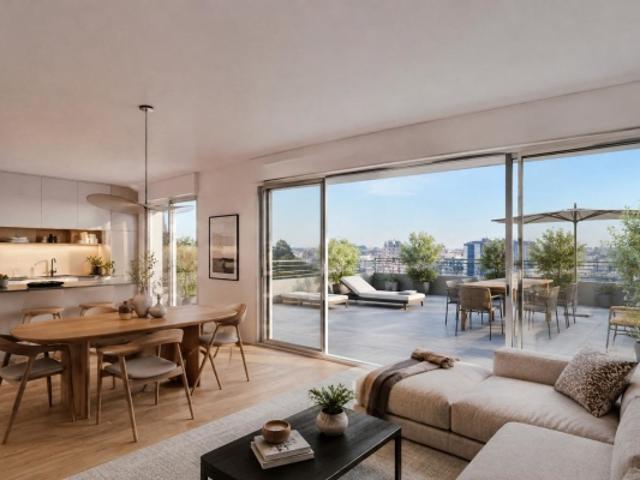 T5 D'EXCEPTION avec IMMENSE TERRASSE 3e étage Les Agnettes