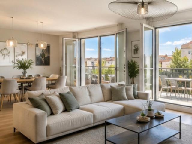 T5 familial avec grande terrasse, 2 parkings et prestations de standing – À deux pas du centre de Cachan