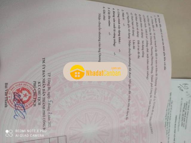 Đất mặt tiền phùng hưng phương đông uông bí