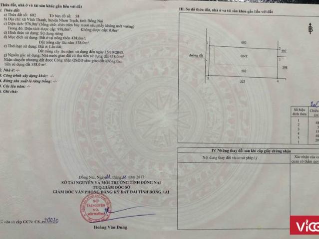 Đất nền một xẹc Hùng Vương Nhơn Trạch đường ô Tô