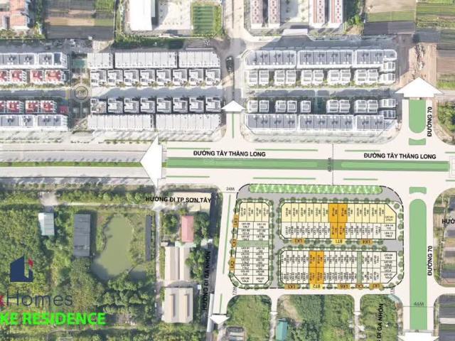Tặng quà 1 tỷ Bán căn Liền kề 102m2, MT 6m, đường 13m, có hỗ trợ bank. Dự án Jade Lake Residence