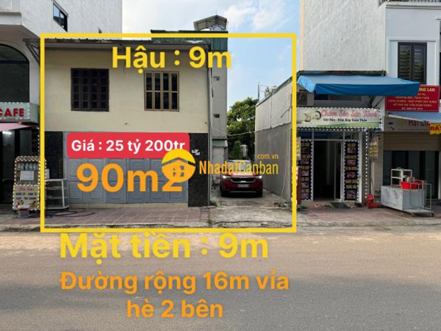 Đất đẹp hiếm mặt tiền rộng kinh doanh đỉnh phố trạm dt 90m2. Giá 25.2 tỷ