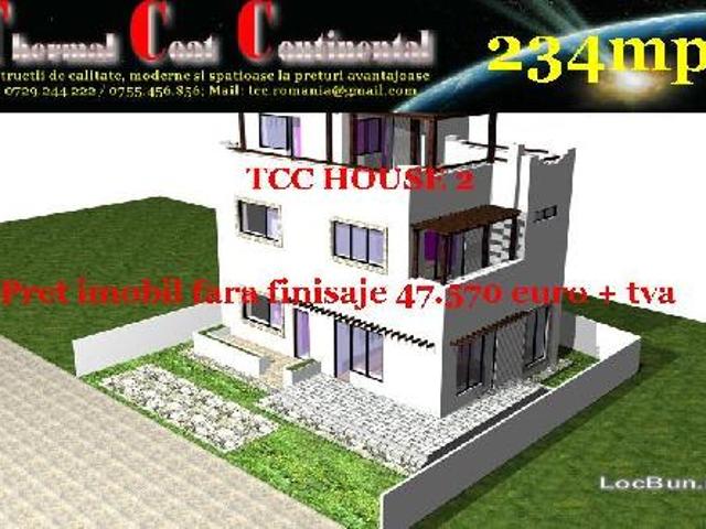 TCC HOUSE 2 vila noua 234mp P+2E 47.570 euro+TVA