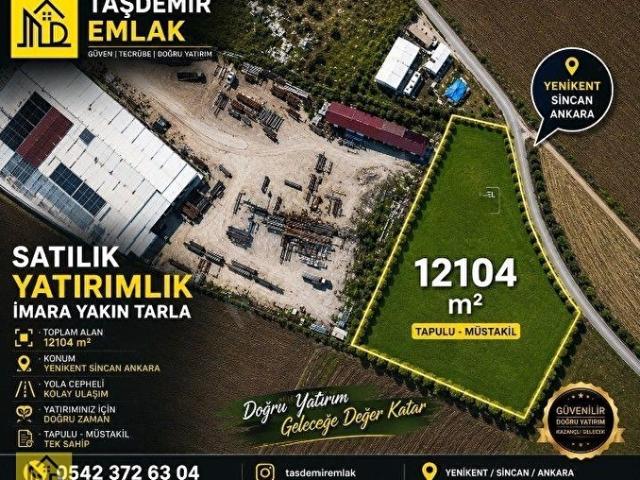 TAŞDEMİR 'DEN İMARA YAKIN, YATIRIMLIK, MÜSTAKİL TAPU FIRSAT TARLA