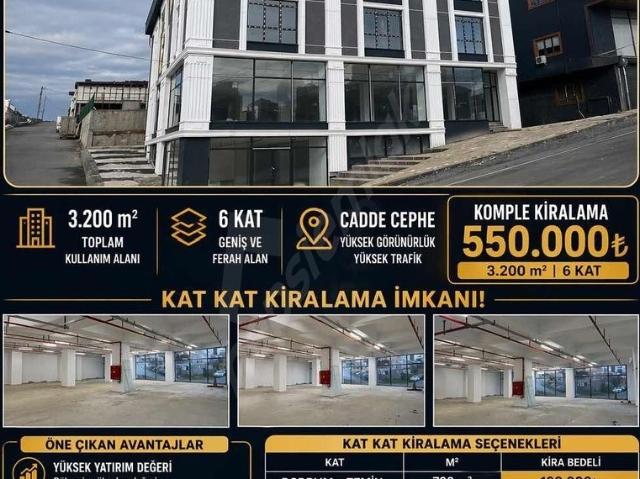 TAŞOLUK CADDE CEPHE KOMPE KİRALIK İŞ YERİ