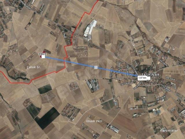 TAŞPINAR SÜNLÜ 1 KM YOLU AÇIK MÜSTAKİL TAPU TARIMA UYGUN TARLA