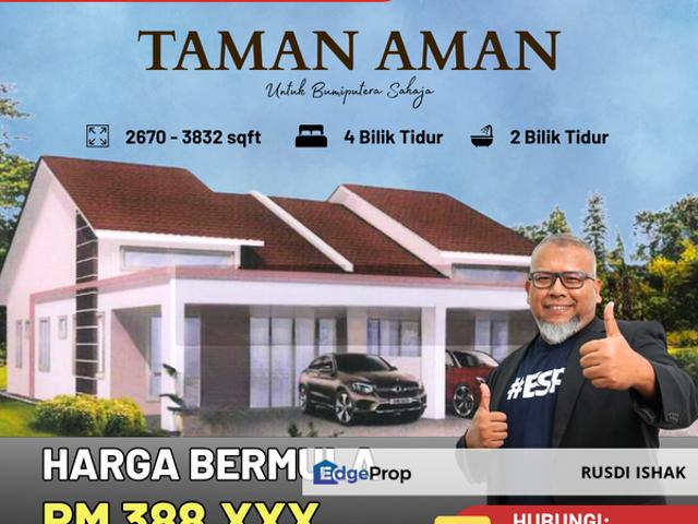 Taman Aman, Kota Setar, Semi Detached House | Freehold | Rezab Melayu | For Sale