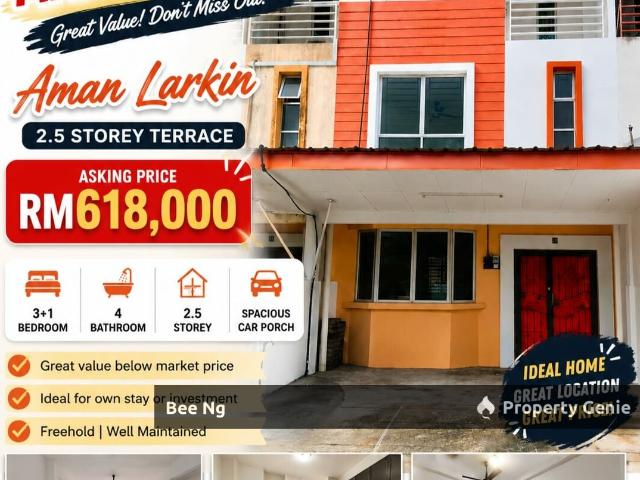 Taman Aman Larkin / 2.5 Storey Terrace G&G