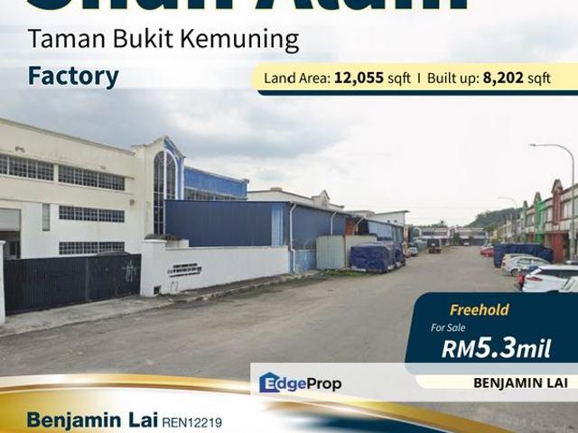 Taman Bukit Kemuning, Shah Alam Factory for Sale