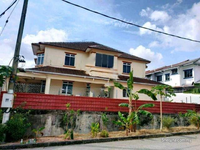taman flora heights seri alam 2 storey terrace corner lot