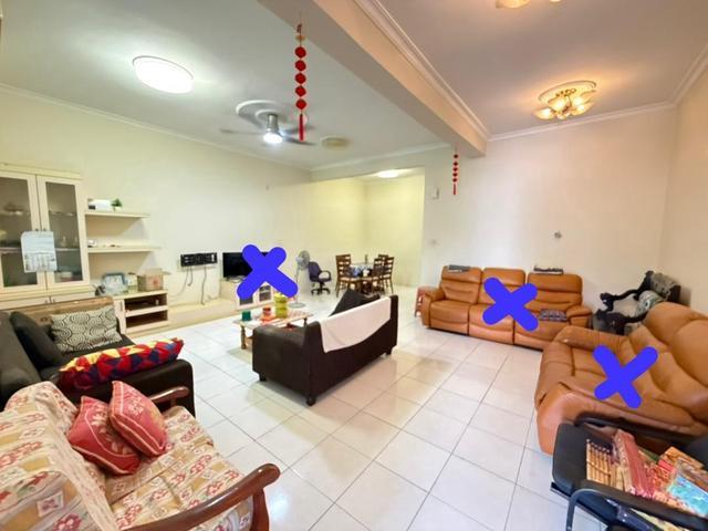 Taman Gaya Double Storey House 4Bedrooms Almost Fully Ulu Tiram
