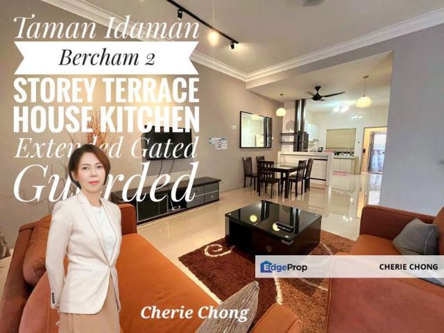 Taman Idaman Bercham 2 Storey Terrace House Kitchen Fully Extended Gated Guarded