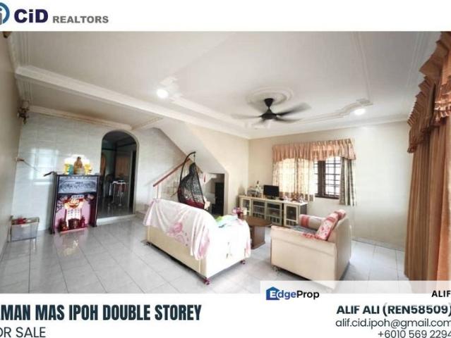 Taman Mas Ipoh Double Storey Terrace House for Sale | Extra 10ft Land | RM370K