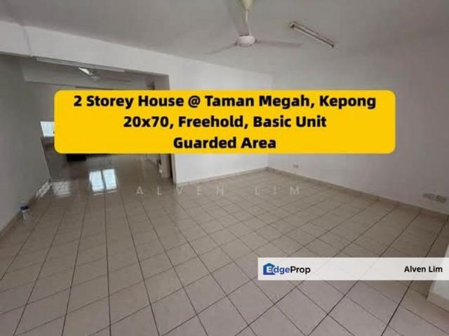 Taman Megah Kepong, 20x70, Freehold, Guarded Area, BU 2300sqft
