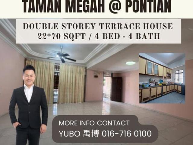 Taman Megah Pontian Double Storey Terrace House